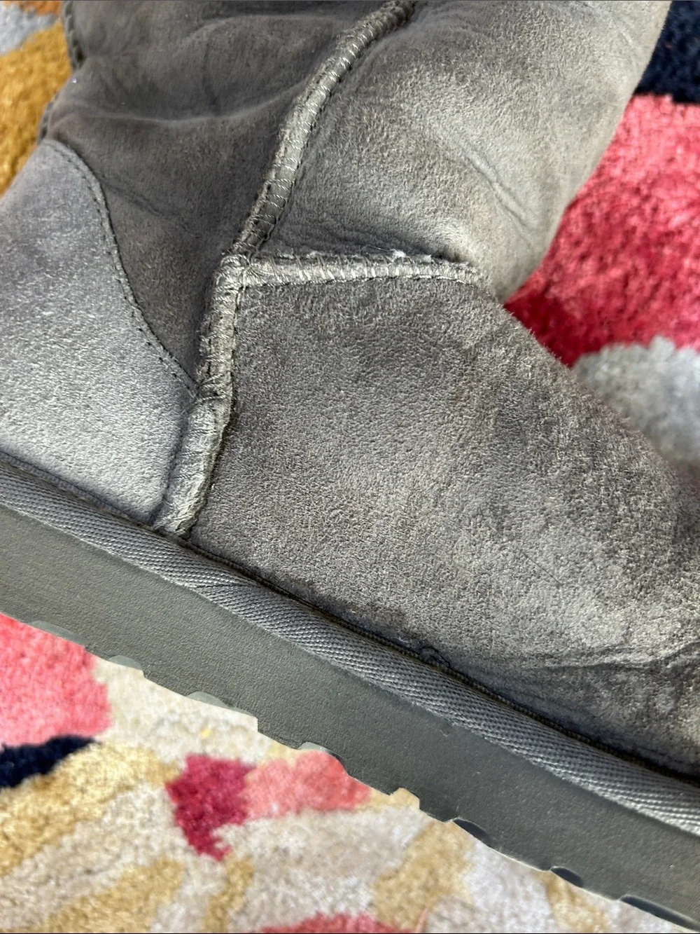 UGG Women's Tall Shearling-Lined Boots in Gray